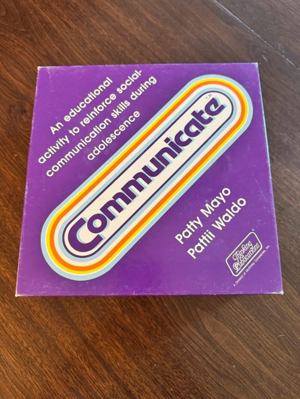 Communicate Board Game VTG 1986 Educational Patty Mayo Pattii Waldo Thinking Pub